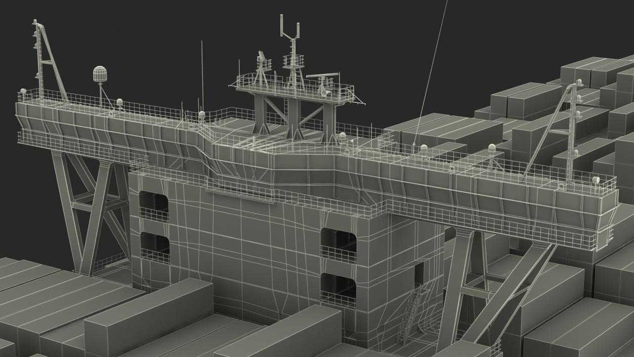 Loaded Maersk McKinney Container Ship 3D