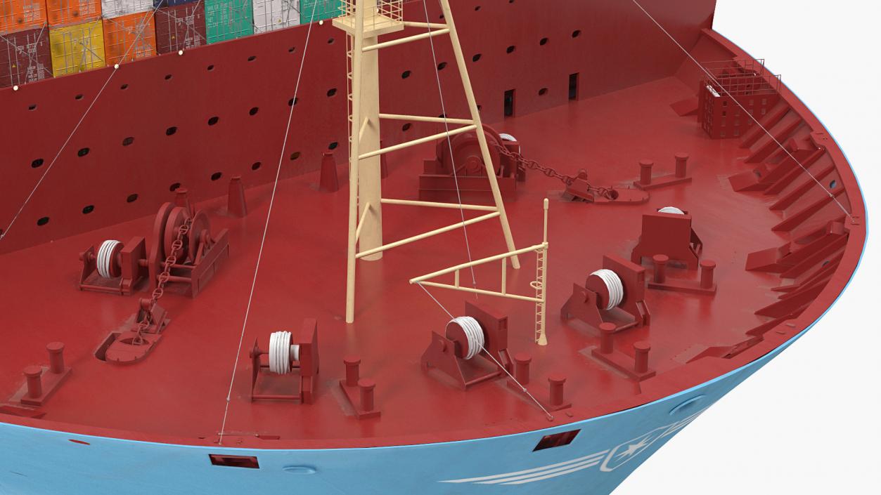 Loaded Maersk McKinney Container Ship 3D