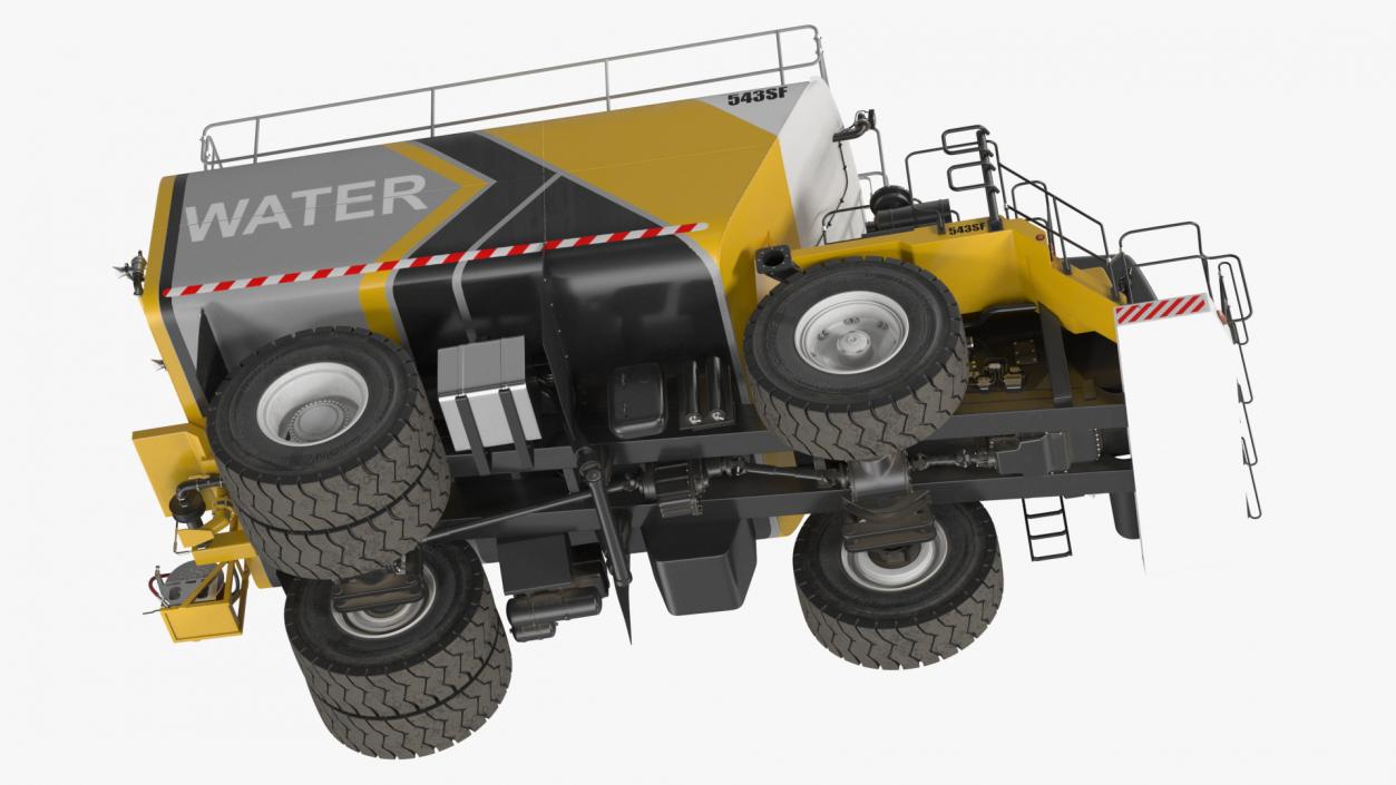 3D Construction Water Truck Rigged