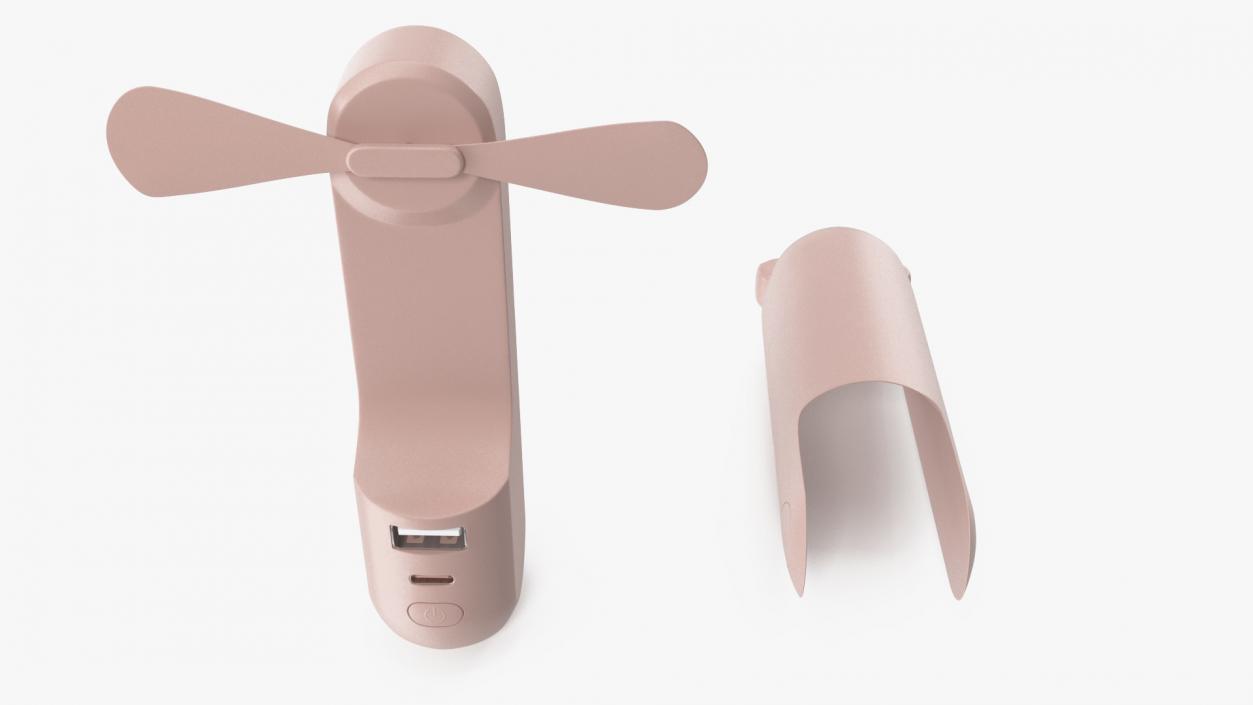 3D Portable Jisulife Mini Fan Pink