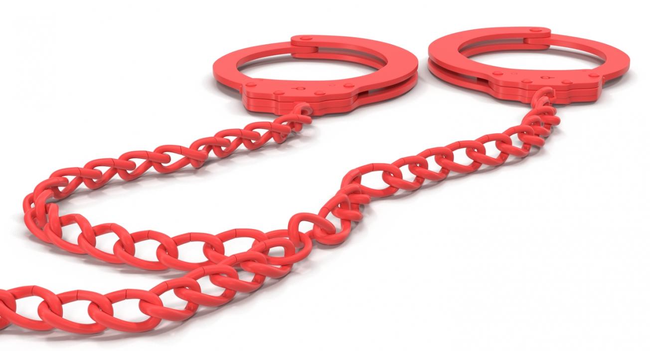 3D Combined Slave Handcuffs and Leg Irons model