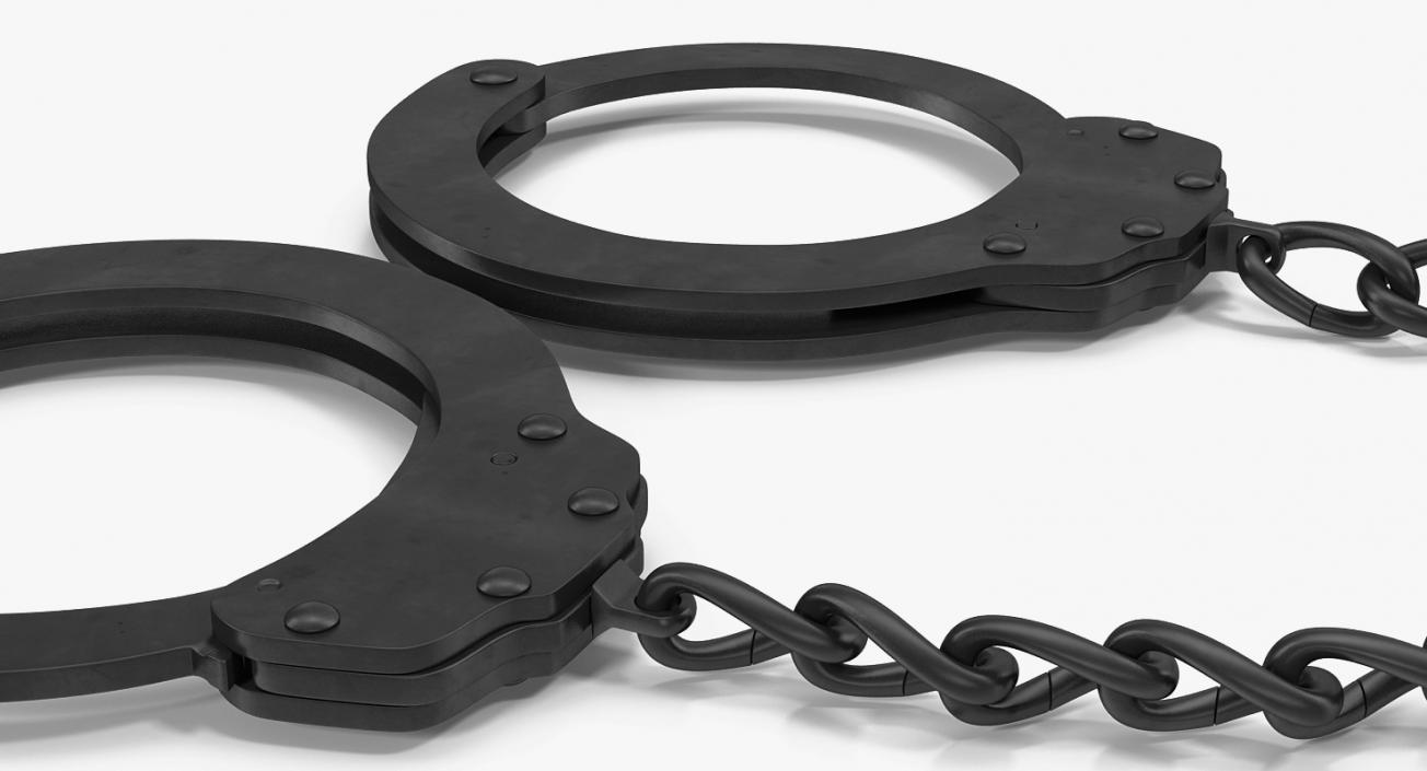 3D Combined Slave Handcuffs and Leg Irons model