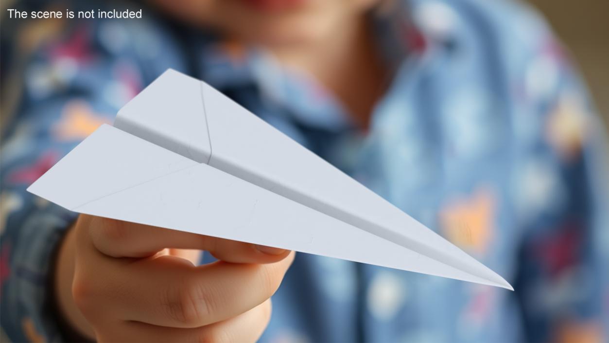 Realistic Paper Airplane 3D model