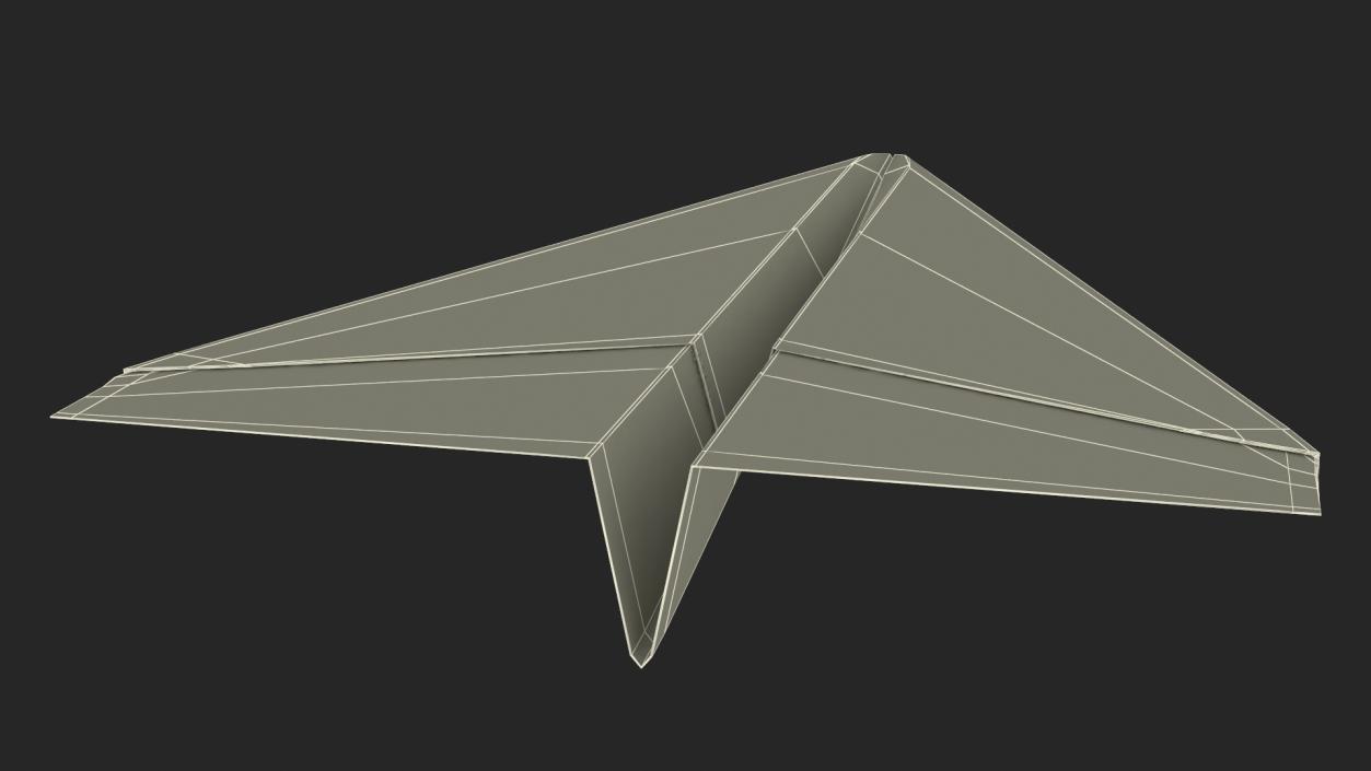 Realistic Paper Airplane 3D model