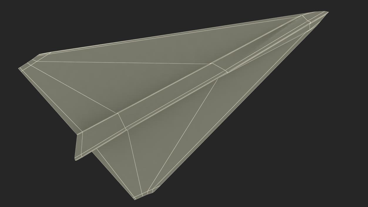 Realistic Paper Airplane 3D model