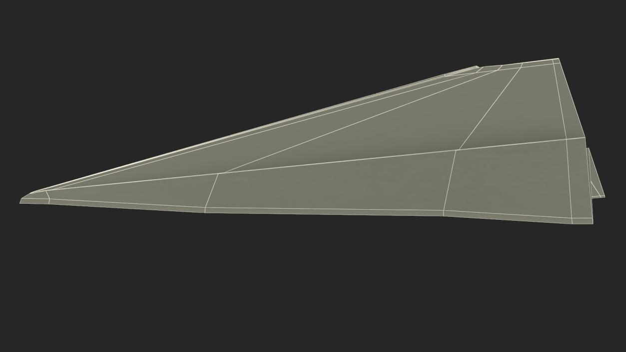 Realistic Paper Airplane 3D model