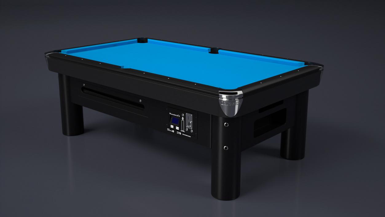 3D Pool Table Brunswick Blue Empty