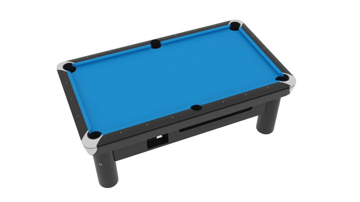 3D Pool Table Brunswick Blue Empty