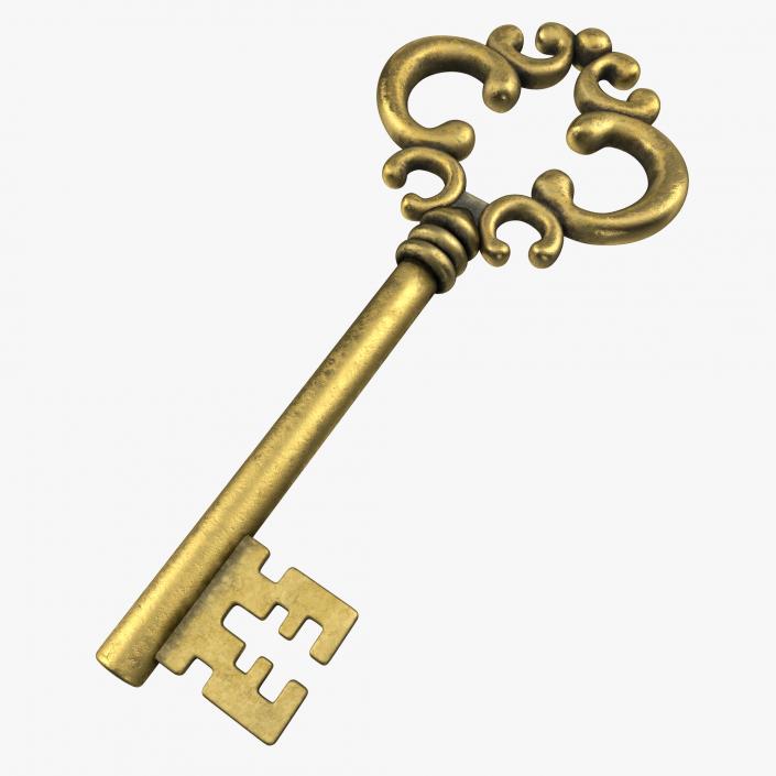 Old Key 3D model