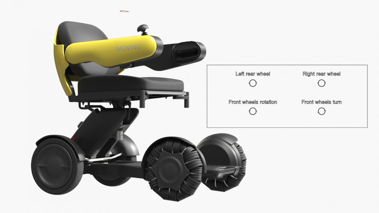 JBH Advanced Mobility Chair Rigged 3D model