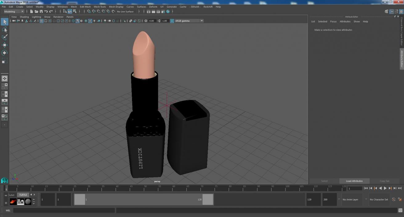 3D Coral Square Lipstick