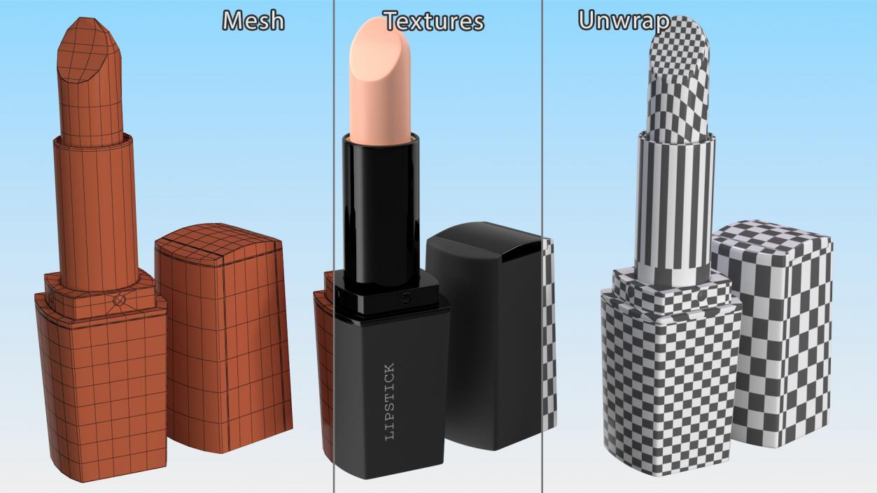 3D Coral Square Lipstick