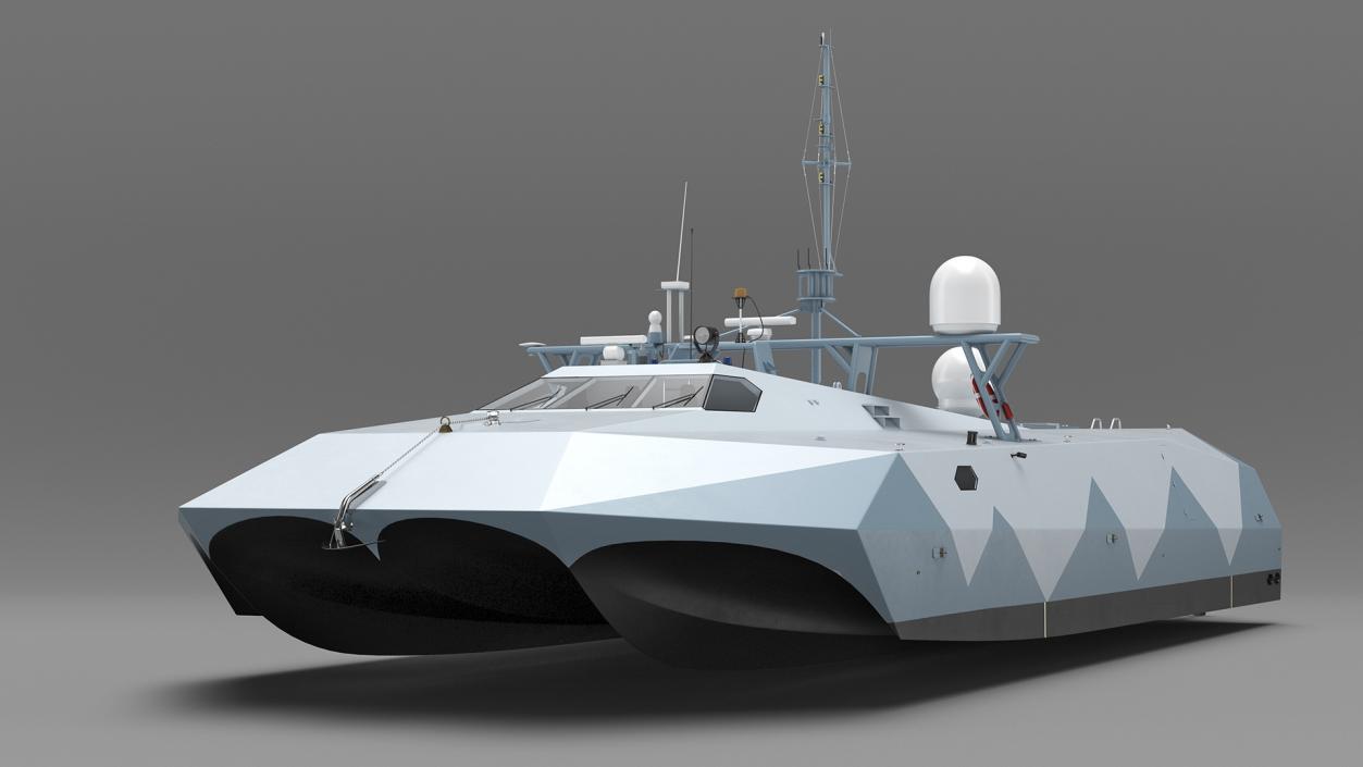 3D M80 Stiletto Stealth Naval Ship