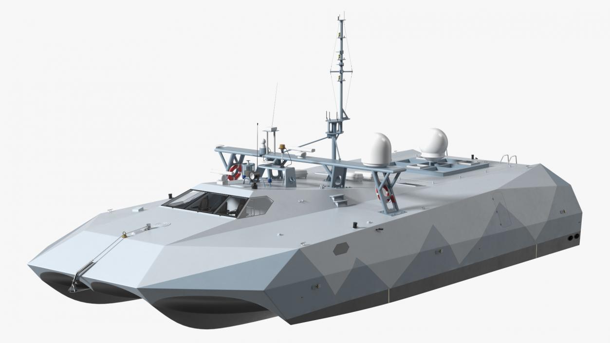 3D M80 Stiletto Stealth Naval Ship