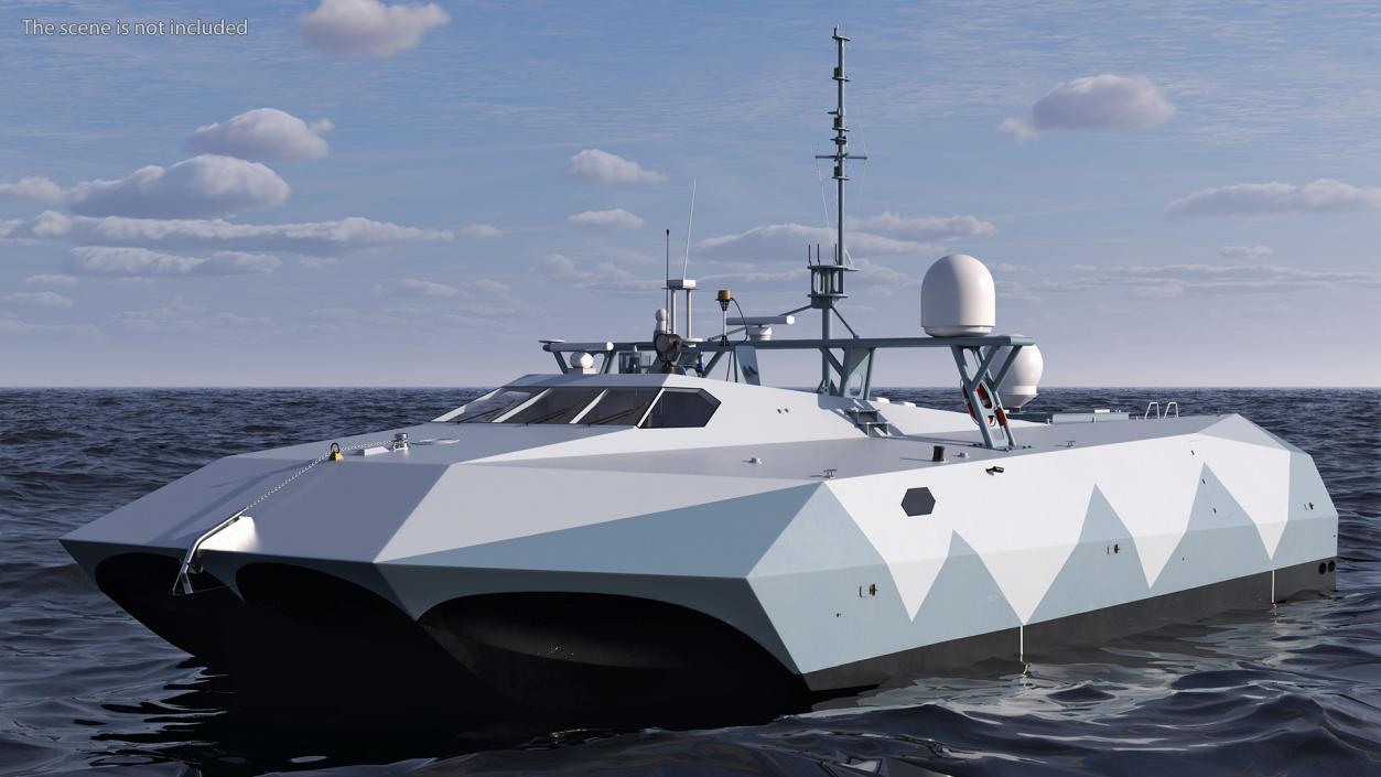 3D M80 Stiletto Stealth Naval Ship