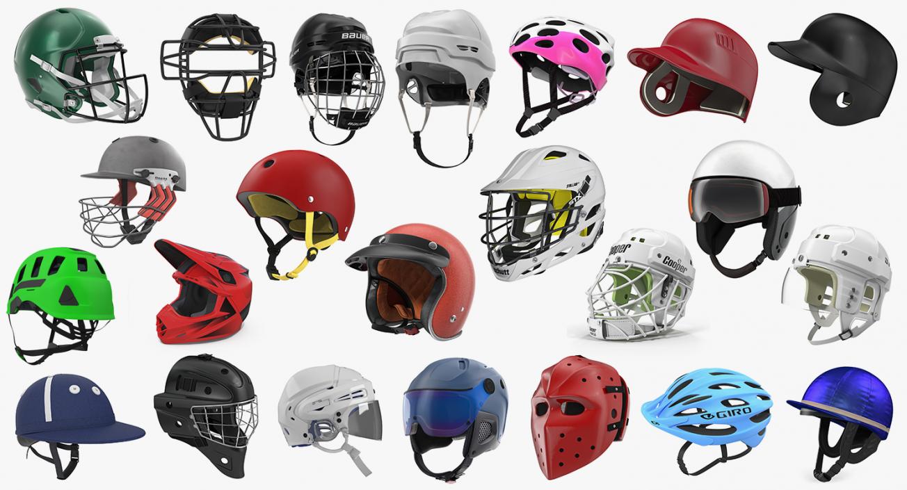 3D Sport Helmets Collection 7