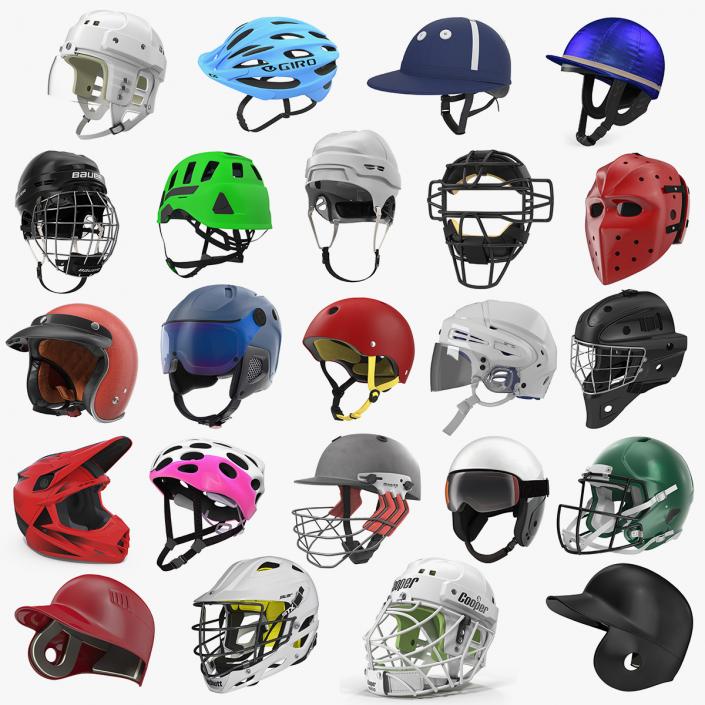 3D Sport Helmets Collection 7