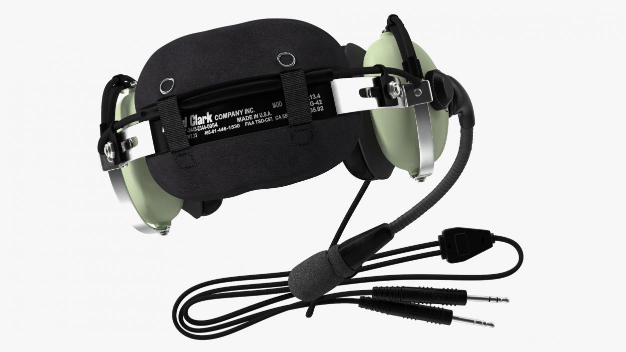 3D David Clark Aviation Headset Hanging