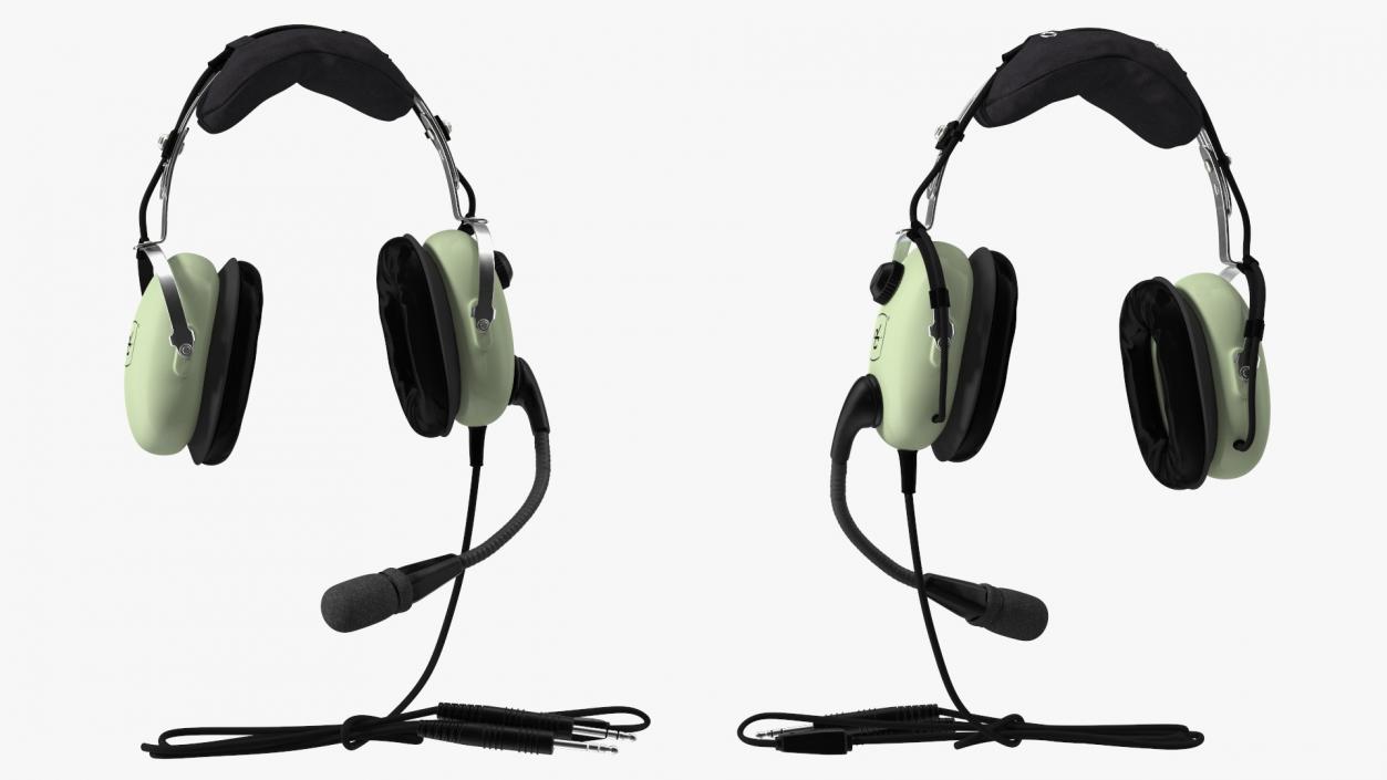 3D David Clark Aviation Headset Hanging