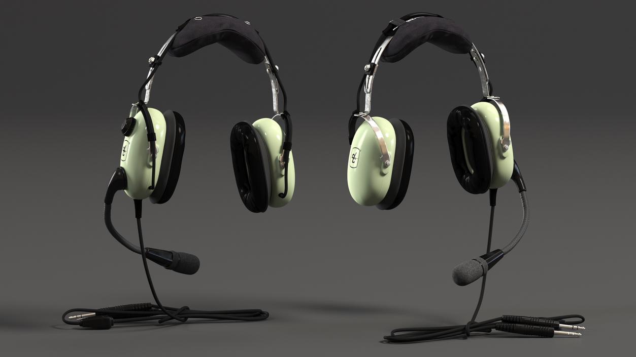 3D David Clark Aviation Headset Hanging