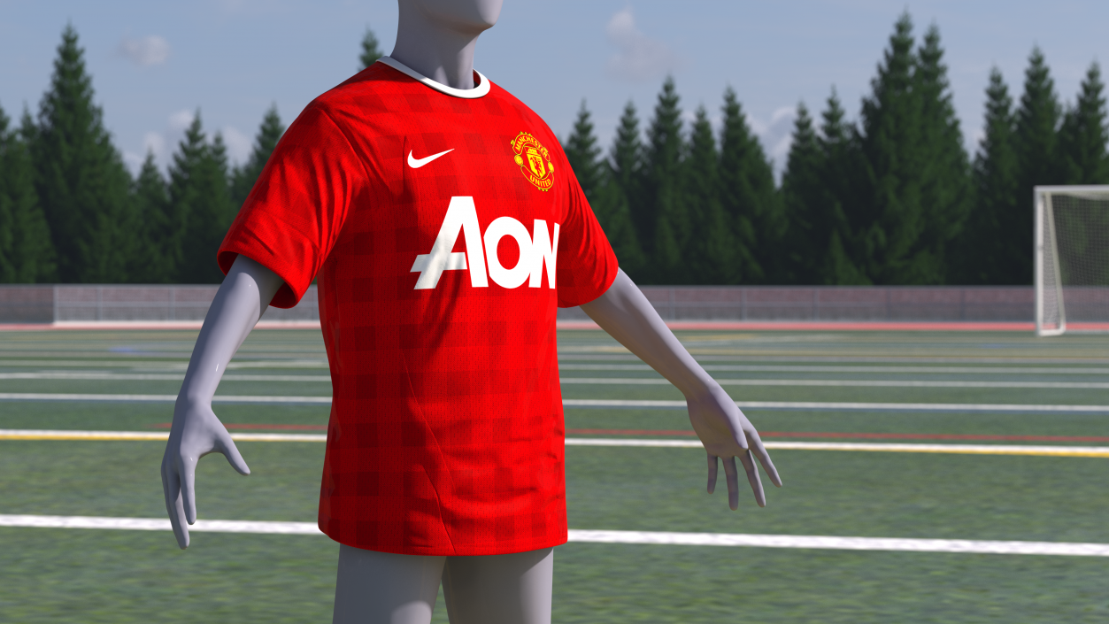 3D Soccer Team Jersey model