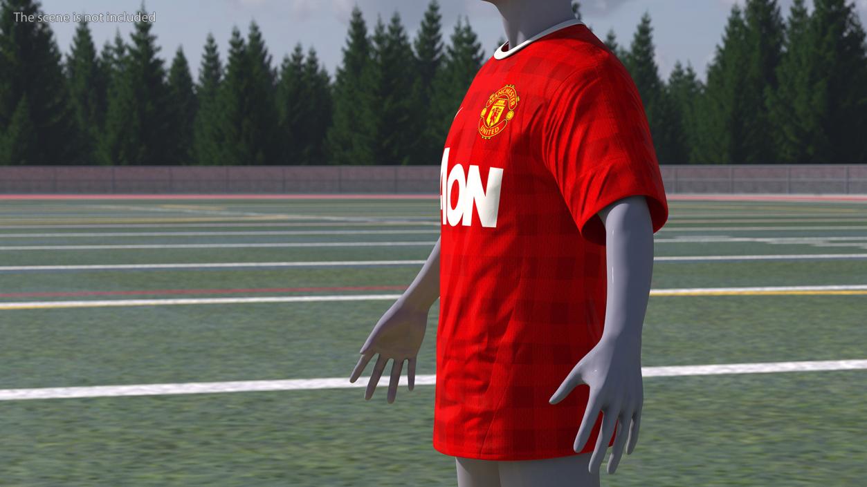 3D Soccer Team Jersey model