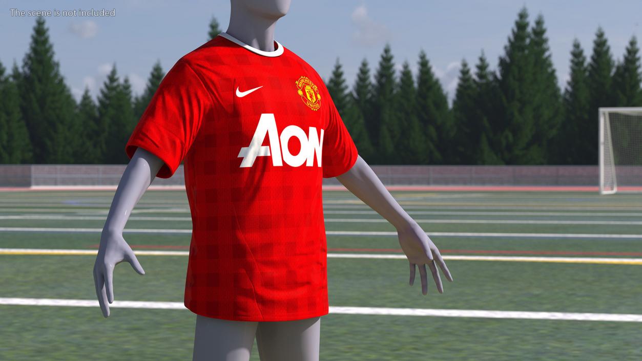 3D Soccer Team Jersey model