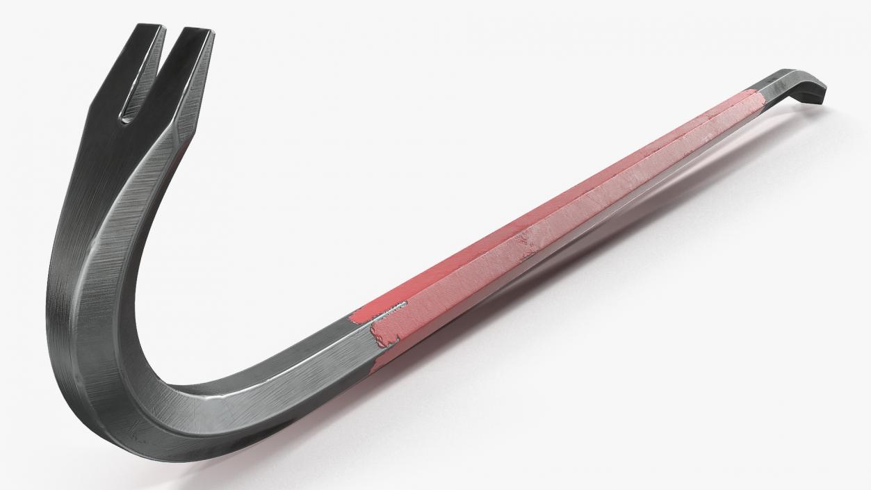 Old Metal Crowbar 3D