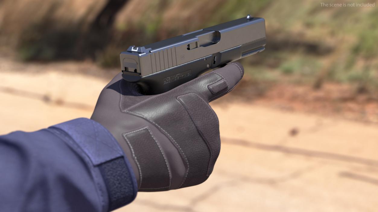 3D model Glock G19 9mm Pistol