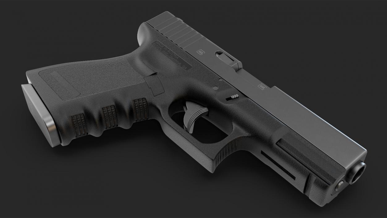 3D model Glock G19 9mm Pistol