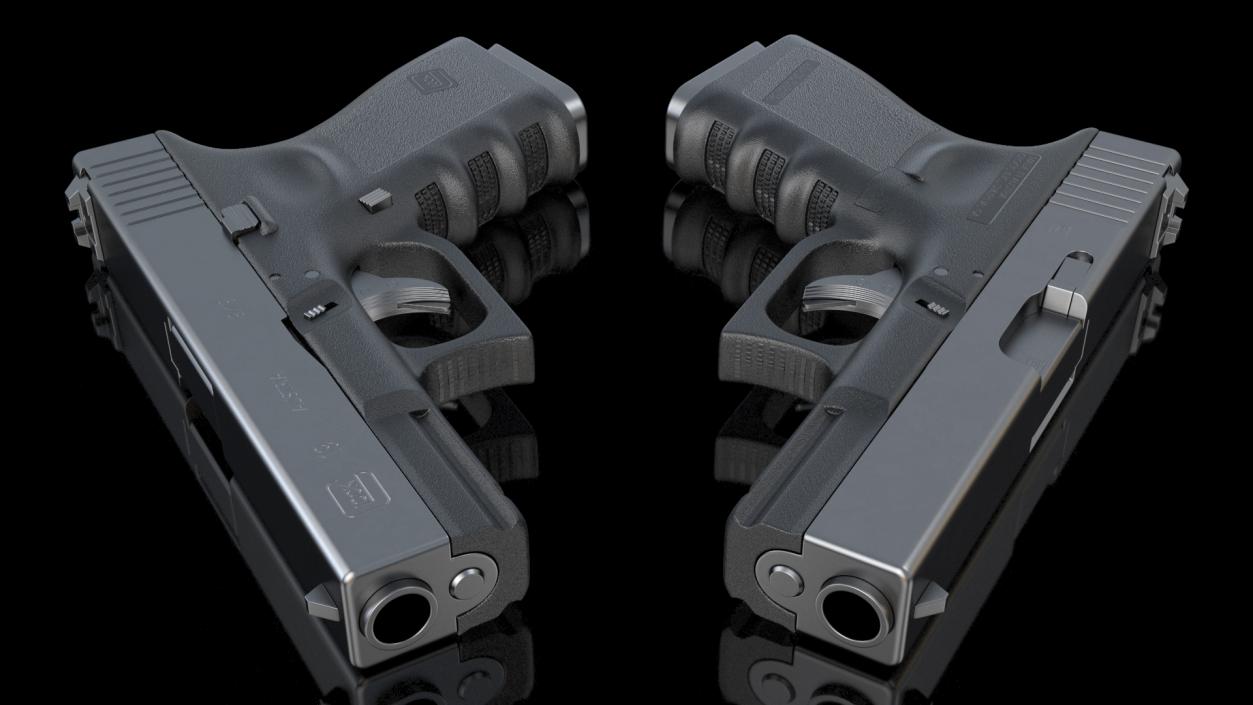 3D model Glock G19 9mm Pistol