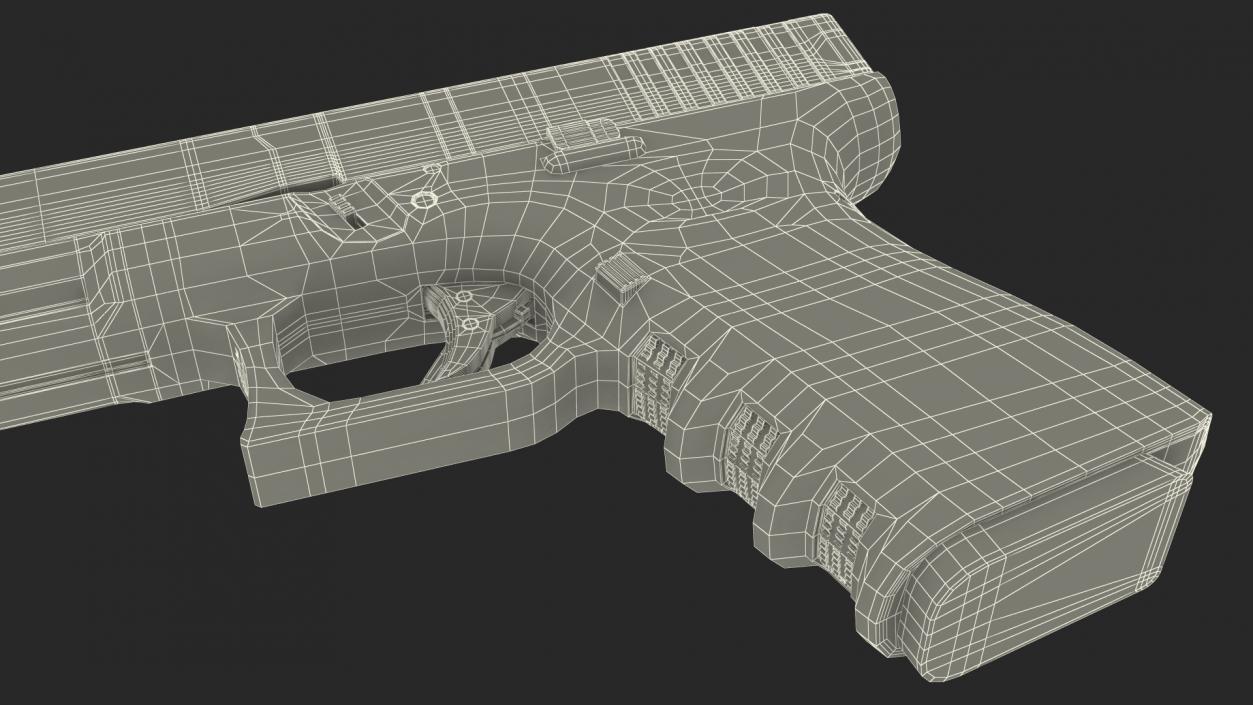 3D model Glock G19 9mm Pistol