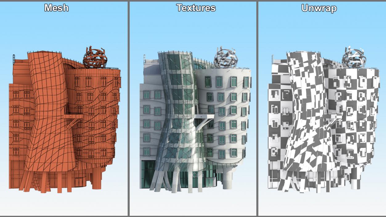 3D model Dancing House Prague