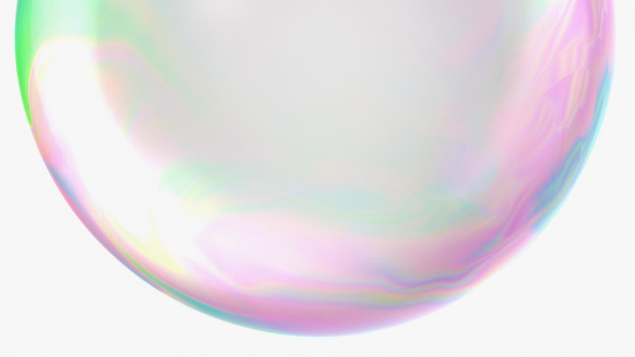 3D model Soap Bubble Burst Stage 1