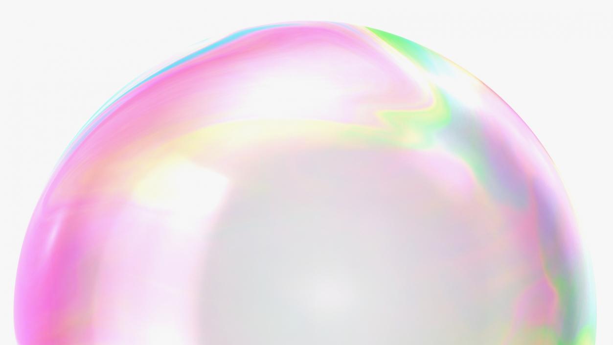 3D model Soap Bubble Burst Stage 1