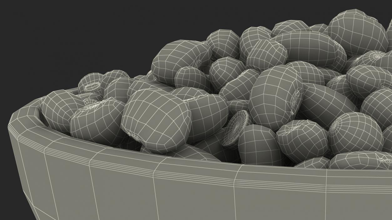 Mixed Legume Beans on a Plate 3D model