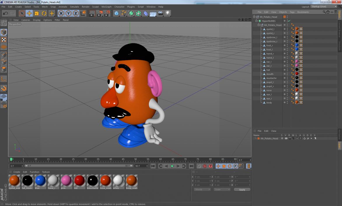 Mr Potato Head 3D model