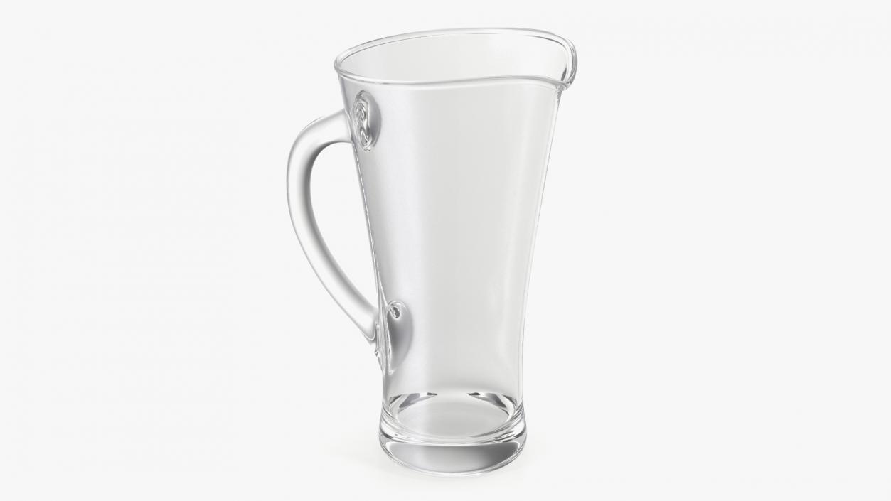 Glass Pouring Jug With Handle 3D model