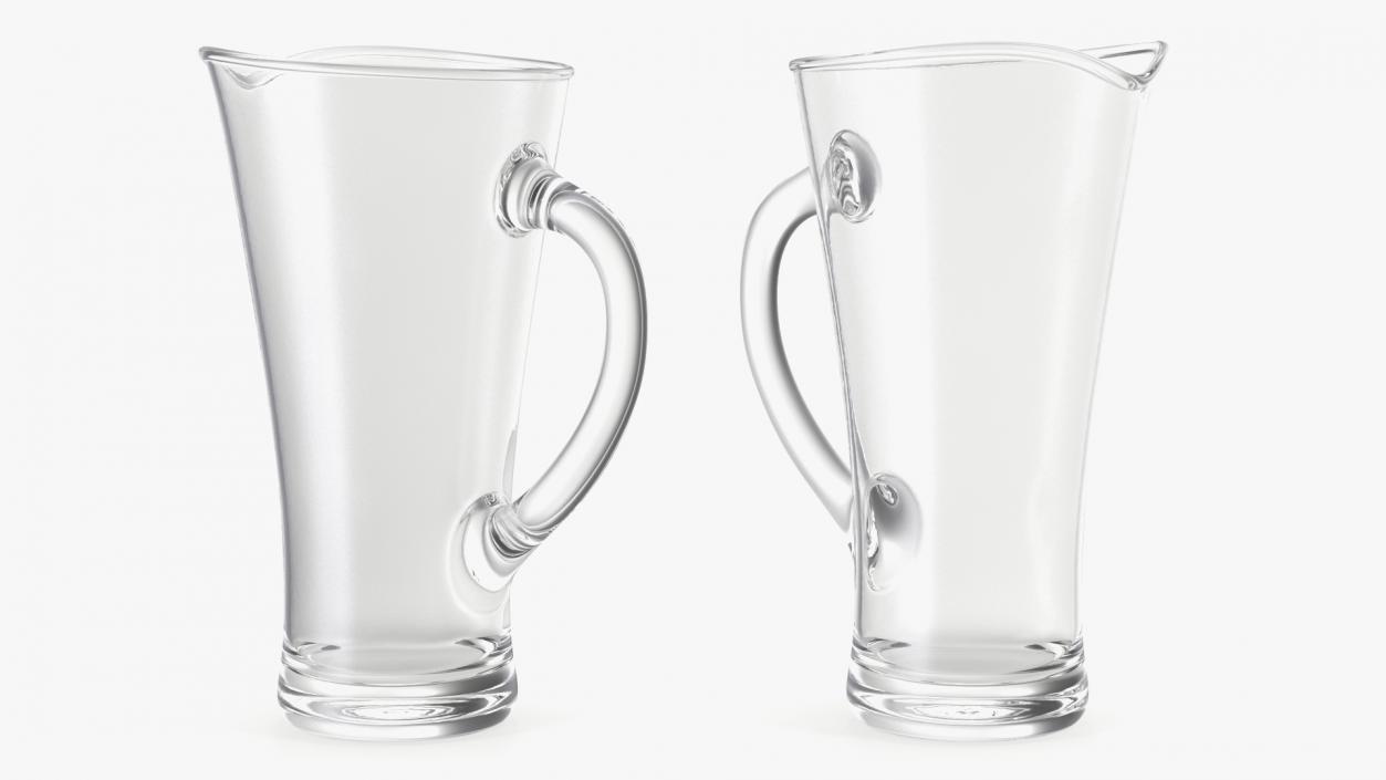 Glass Pouring Jug With Handle 3D model