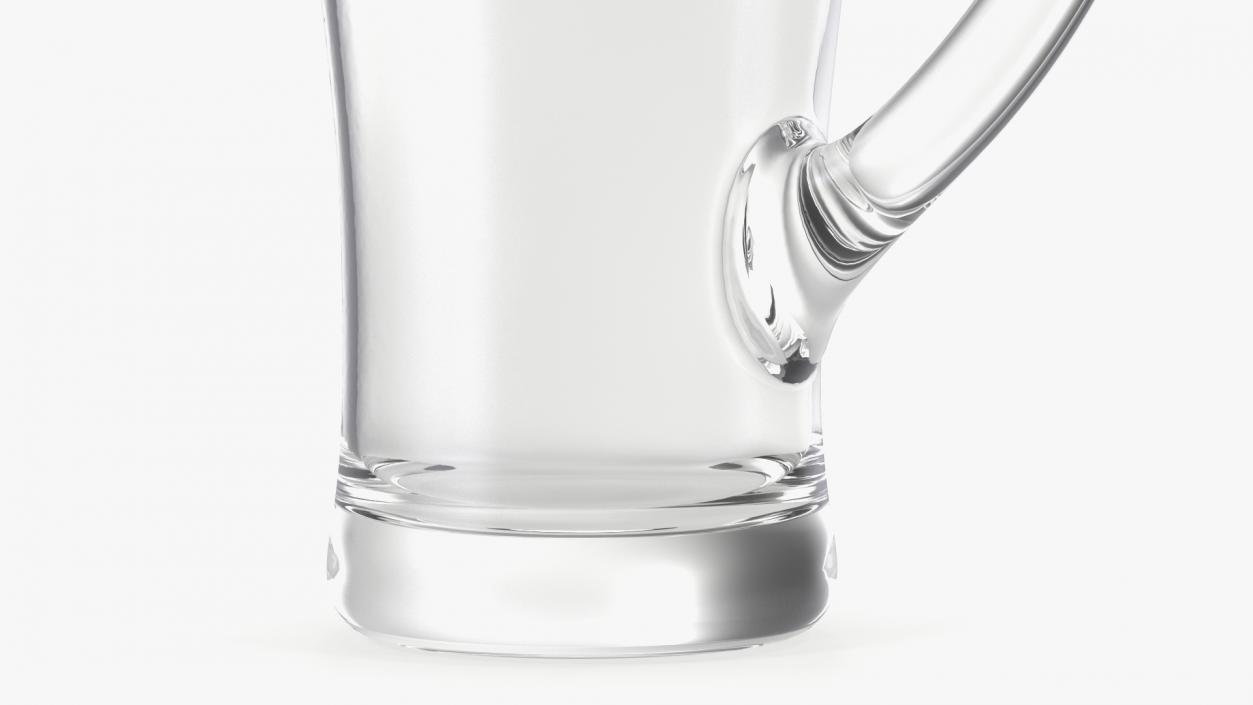 Glass Pouring Jug With Handle 3D model