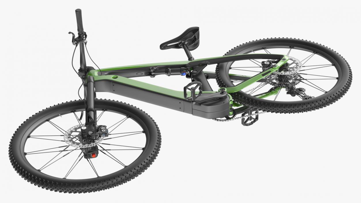 Electric Mountain Bike Rigged 3D model