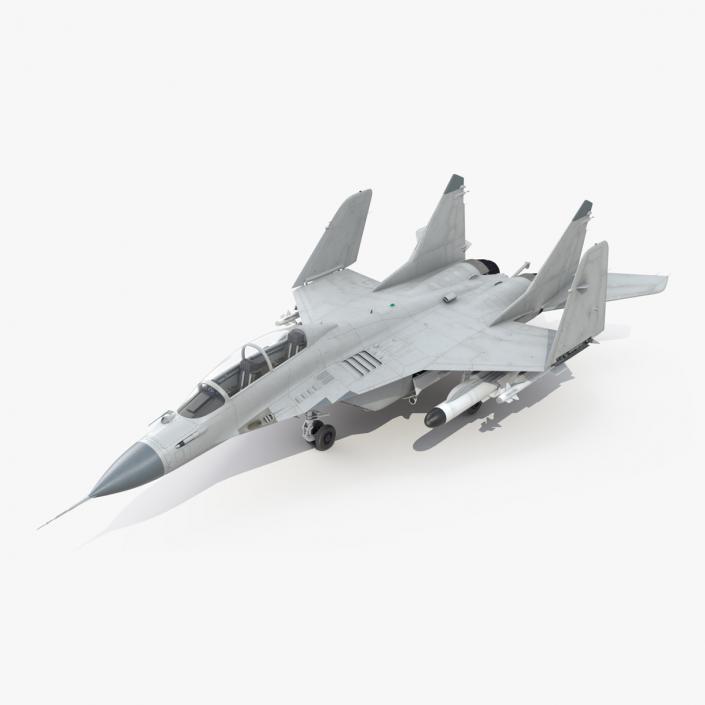 MiG 29 Tandem Aircraft with Armament Rigged for Maya 3D