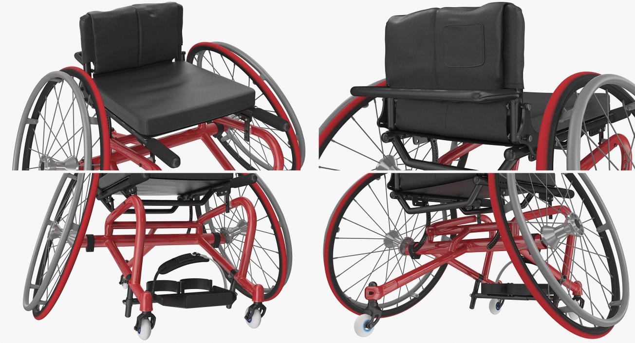 3D model All Court Sports Wheelchair Generic