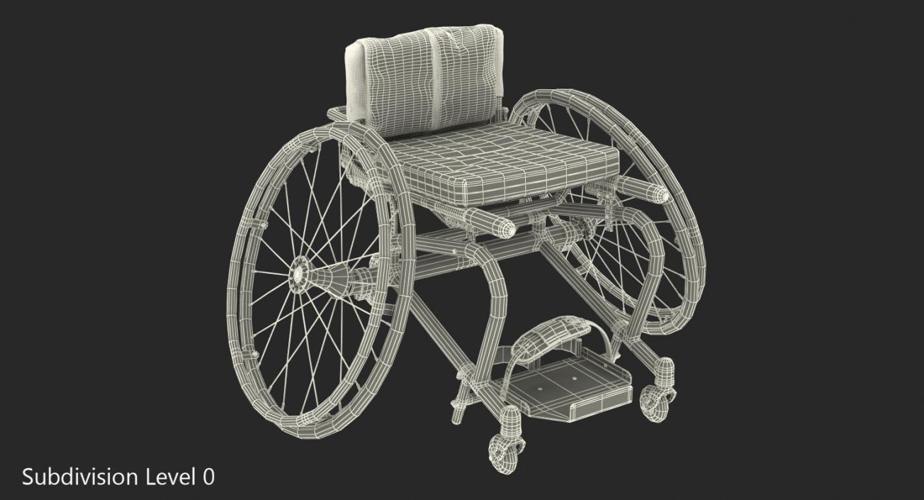 3D model All Court Sports Wheelchair Generic