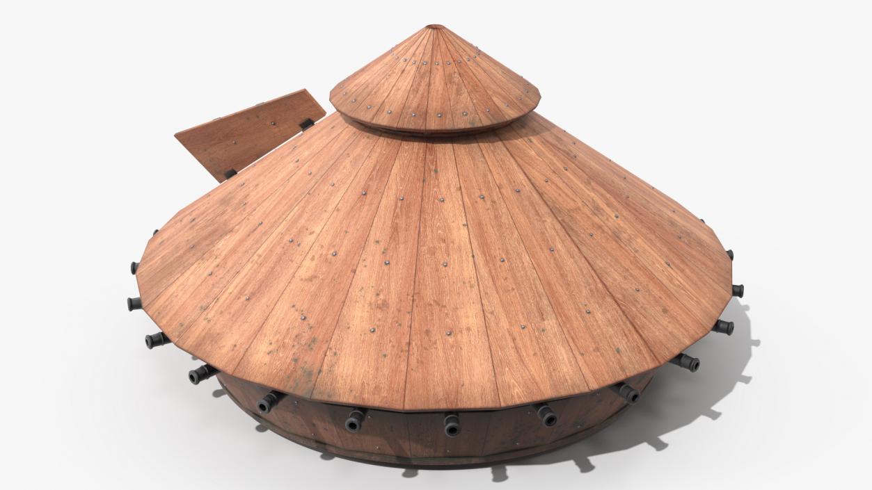 Old Leonardo Da Vinci Rotational Tank 3D