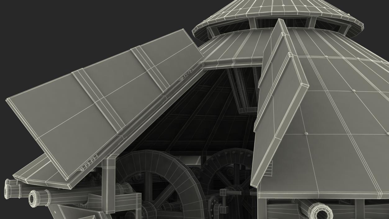 Old Leonardo Da Vinci Rotational Tank 3D