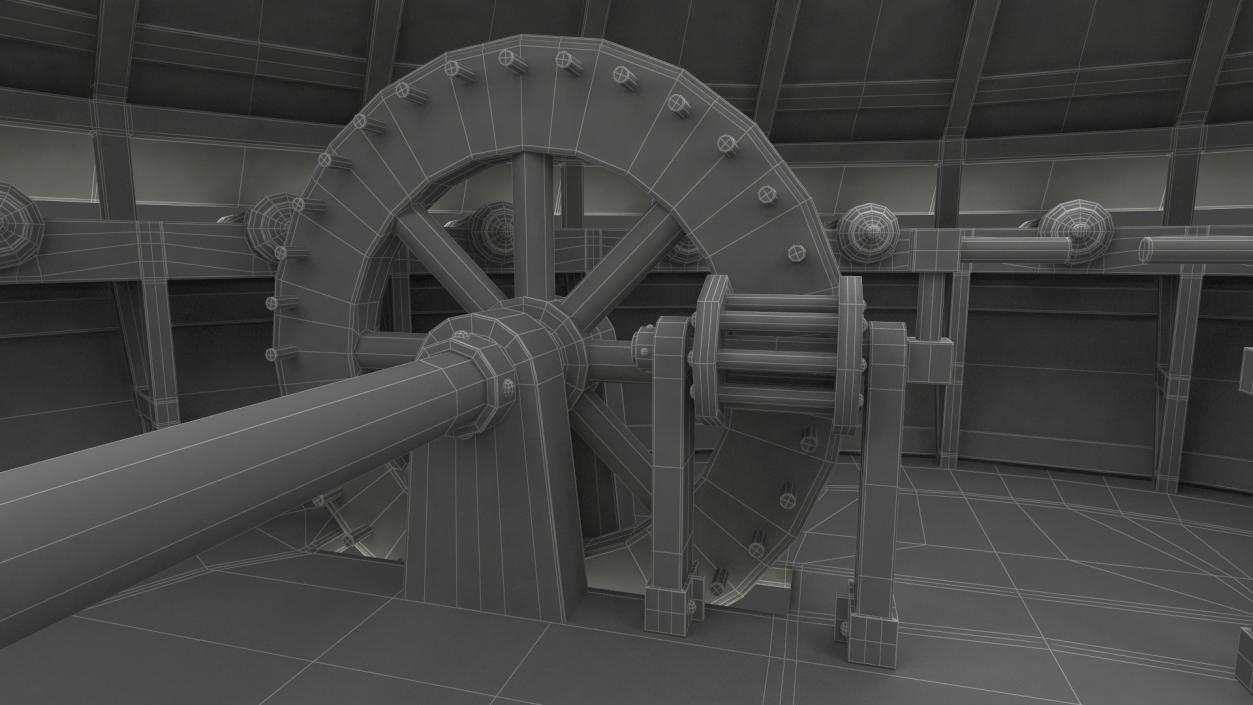 Old Leonardo Da Vinci Rotational Tank 3D