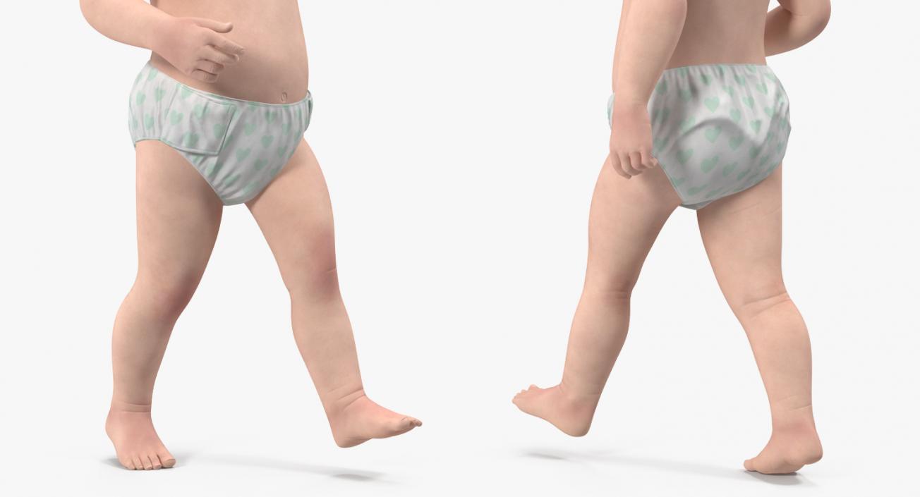 3D Baby Boy Walking