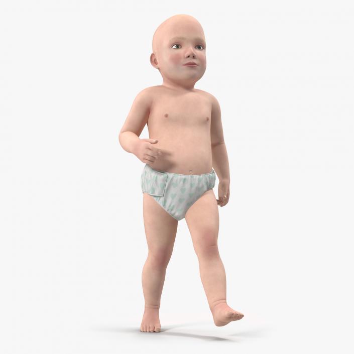 3D Baby Boy Walking