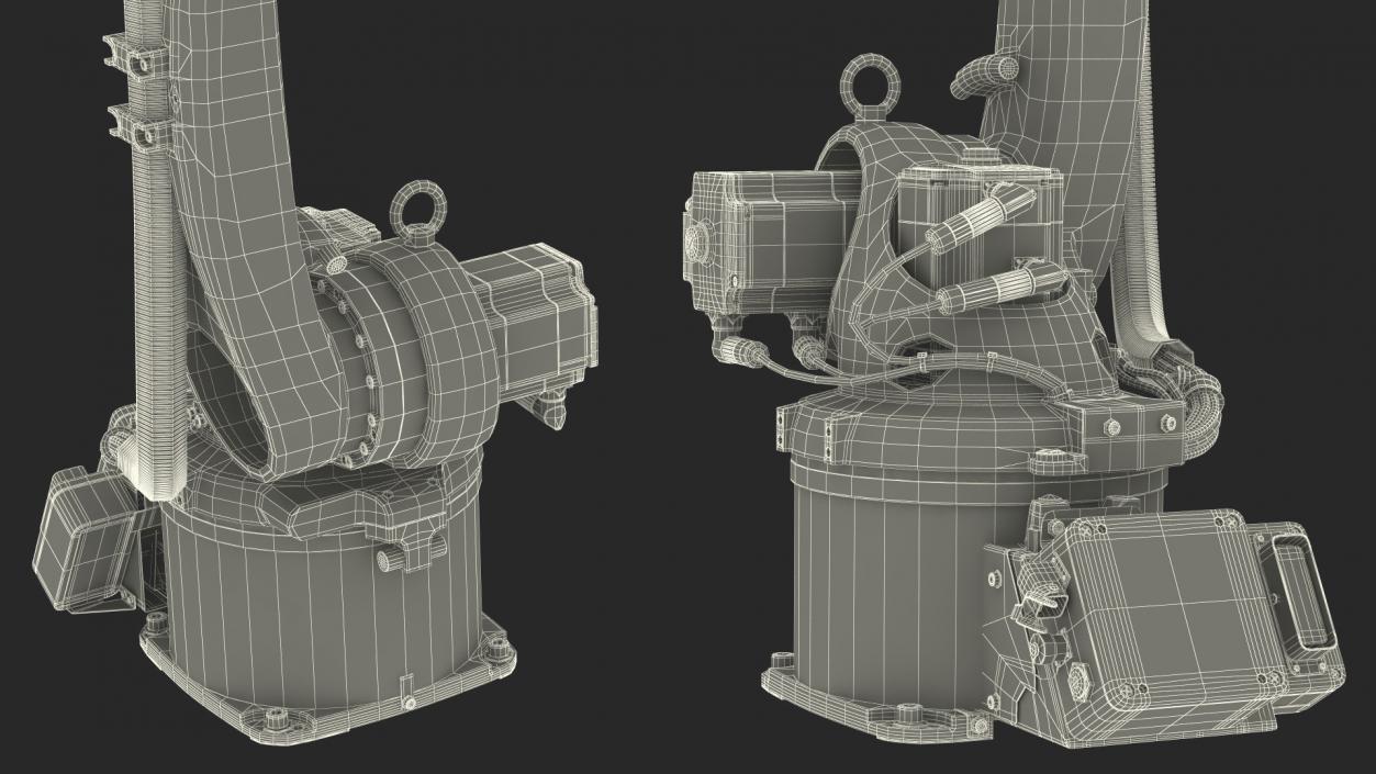 3D KUKA Industrial Robot Arm KR 5-2 Arc Rigged model